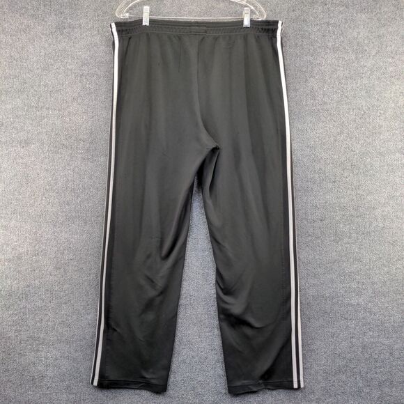 Adidas Men's Track Pants Black XL Drawstring Waistband Side Pocket Polyester - Picture 4 of 16